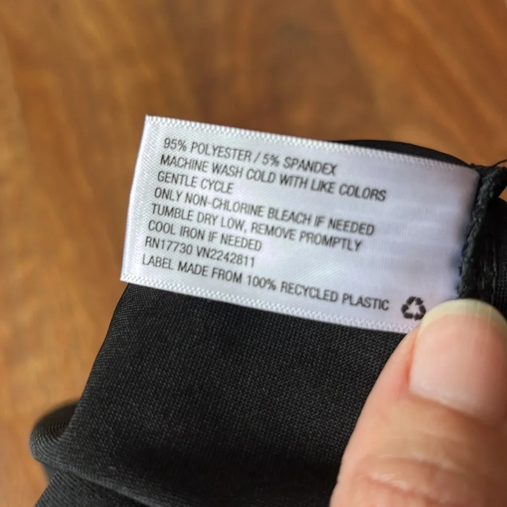 New Wild Fable black satin spaghetti strap top - Picture 11 of 15